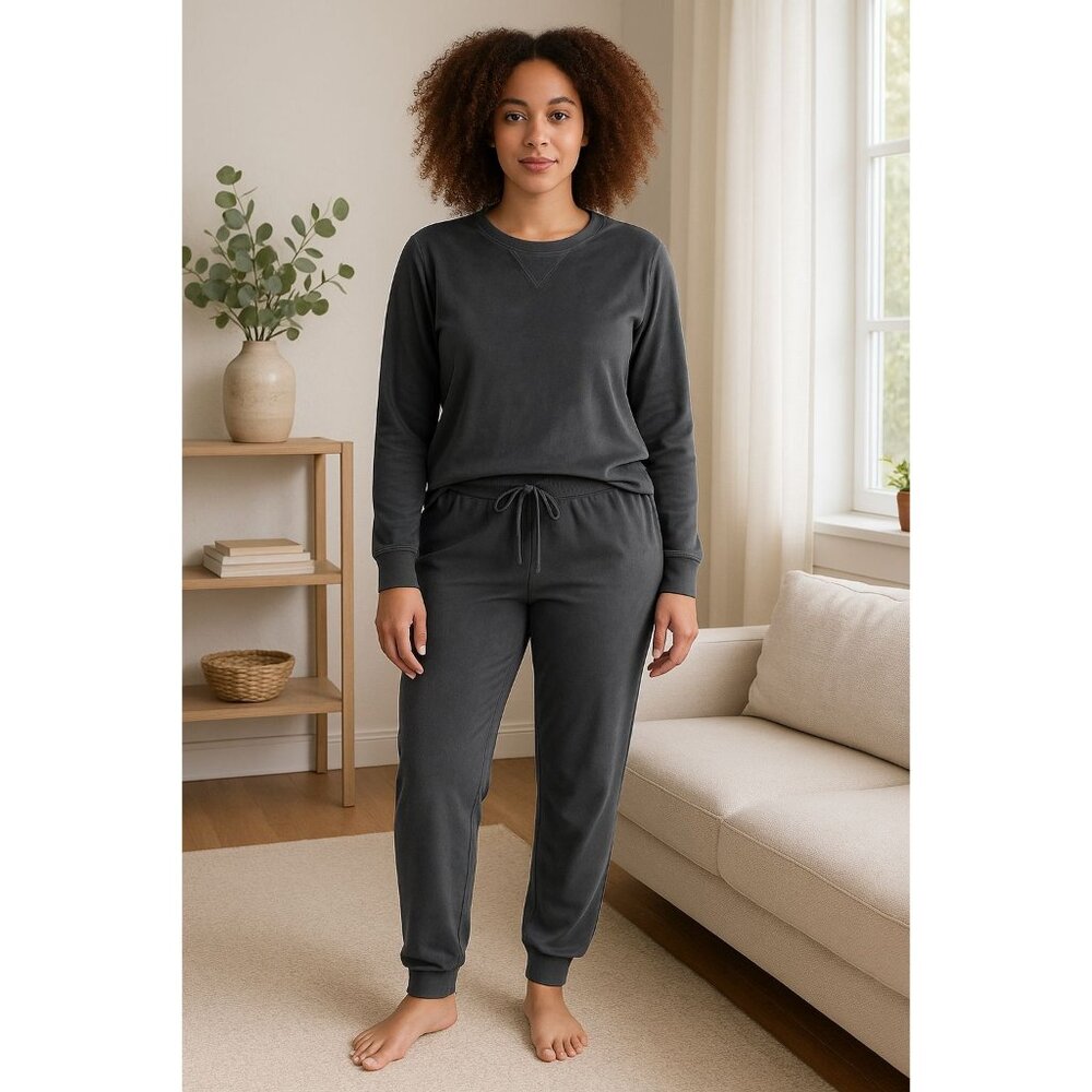 Honeydew XS 2-Piece Matching Long Sleeve Pants  Microfleece Lounge Pajama Set